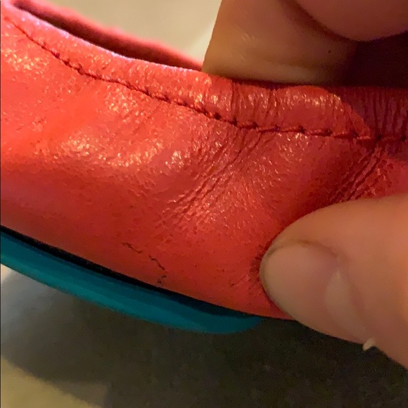 Worn once! Firm price! Poppy coral tieks - Picture 6 of 6